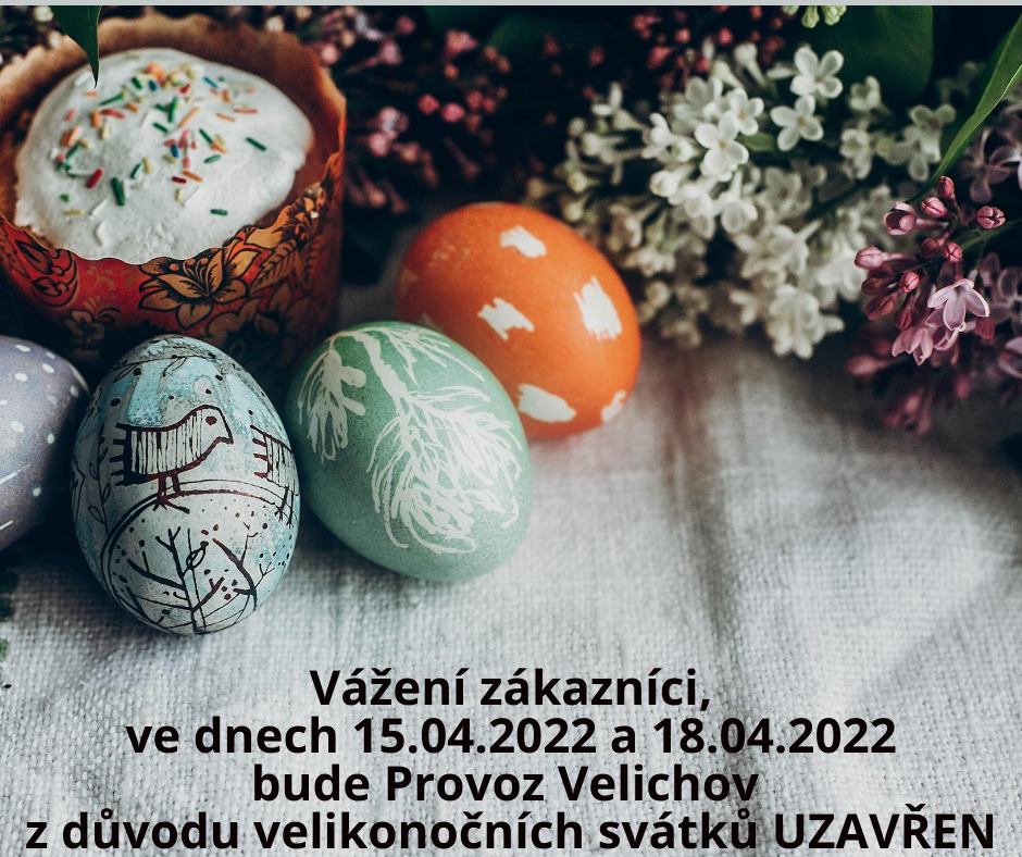 Uzavření provozu během velikonočních svátků